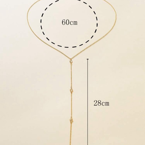 Drop back chain necklace - Picture 3 of 3